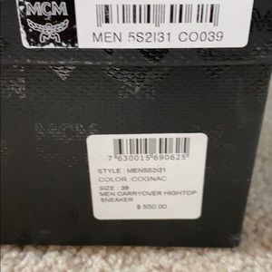 Men carryover high top